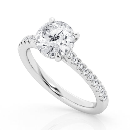 2 CT - 31 Rd Lab Grown Diamond Engagement Ring