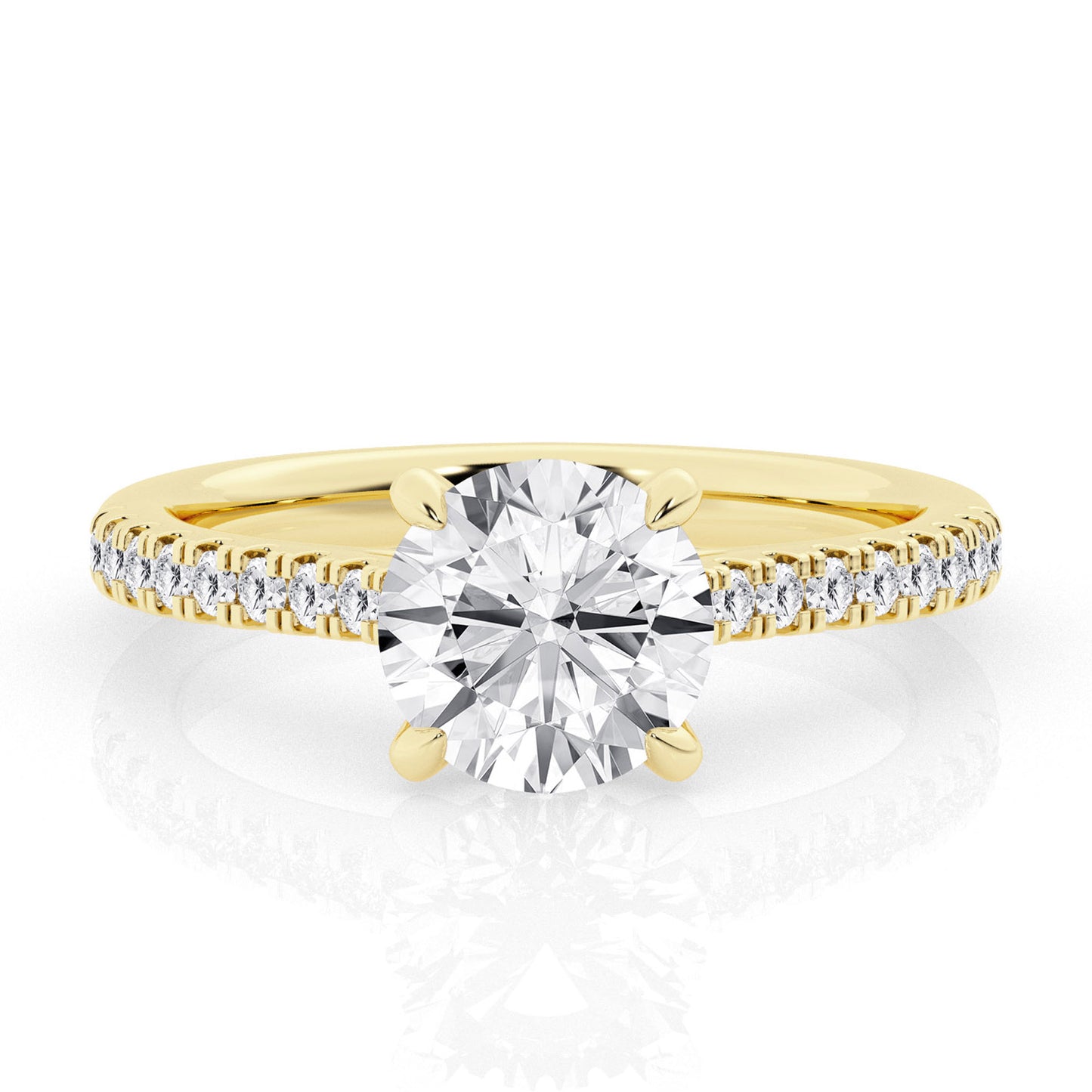 2 CT - 31 Rd Lab Grown Diamond Engagement Ring