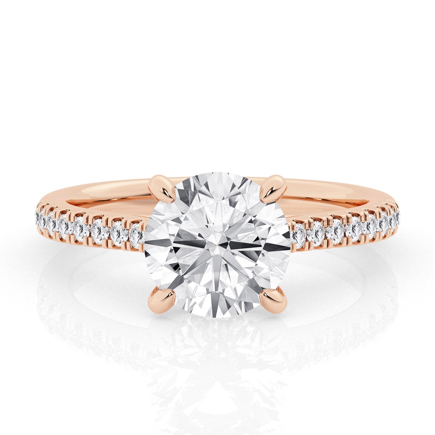 2.5 CT - 31 Rd Lab Grown Diamond Engagement Ring