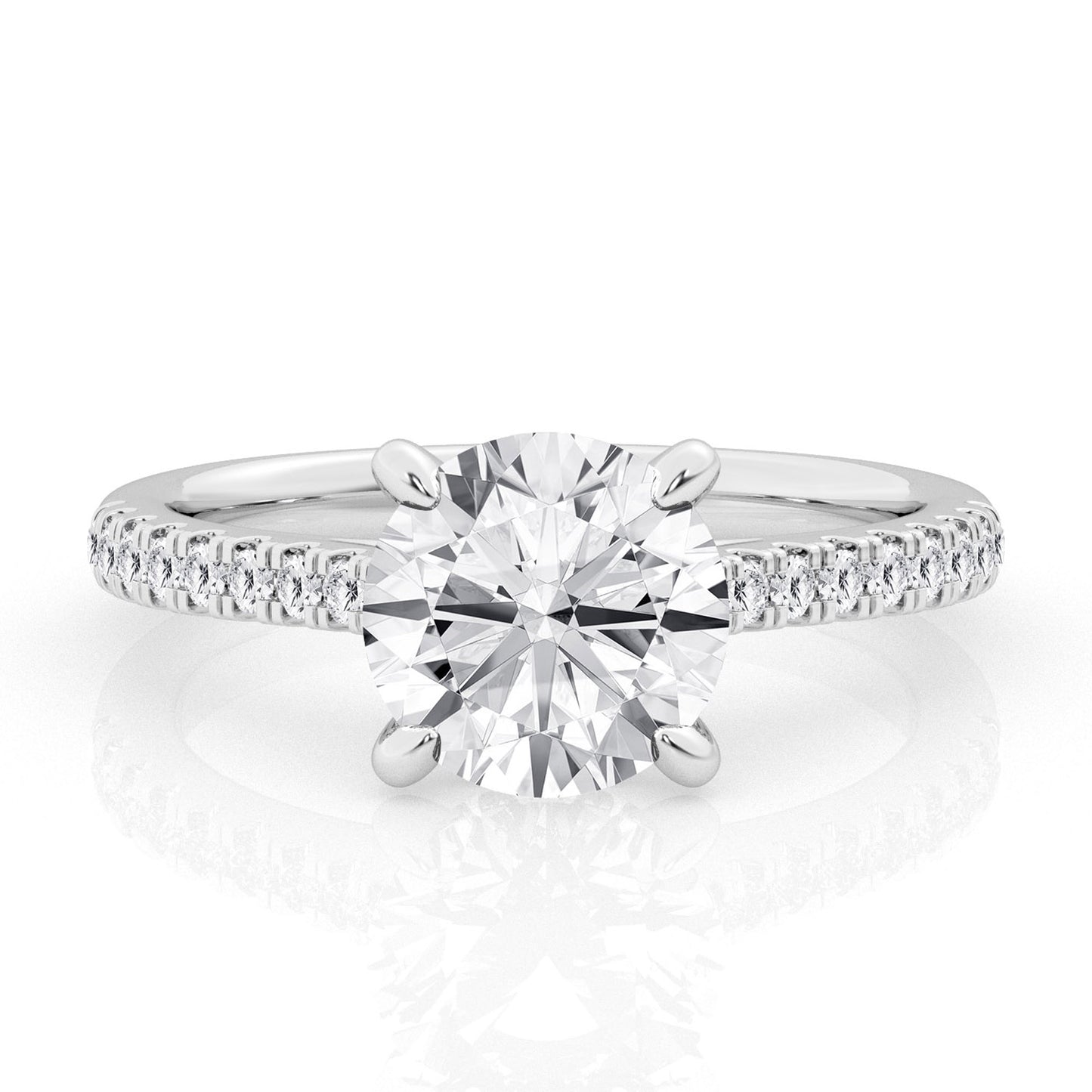 2.5 CT - 31 Rd Lab Grown Diamond Engagement Ring