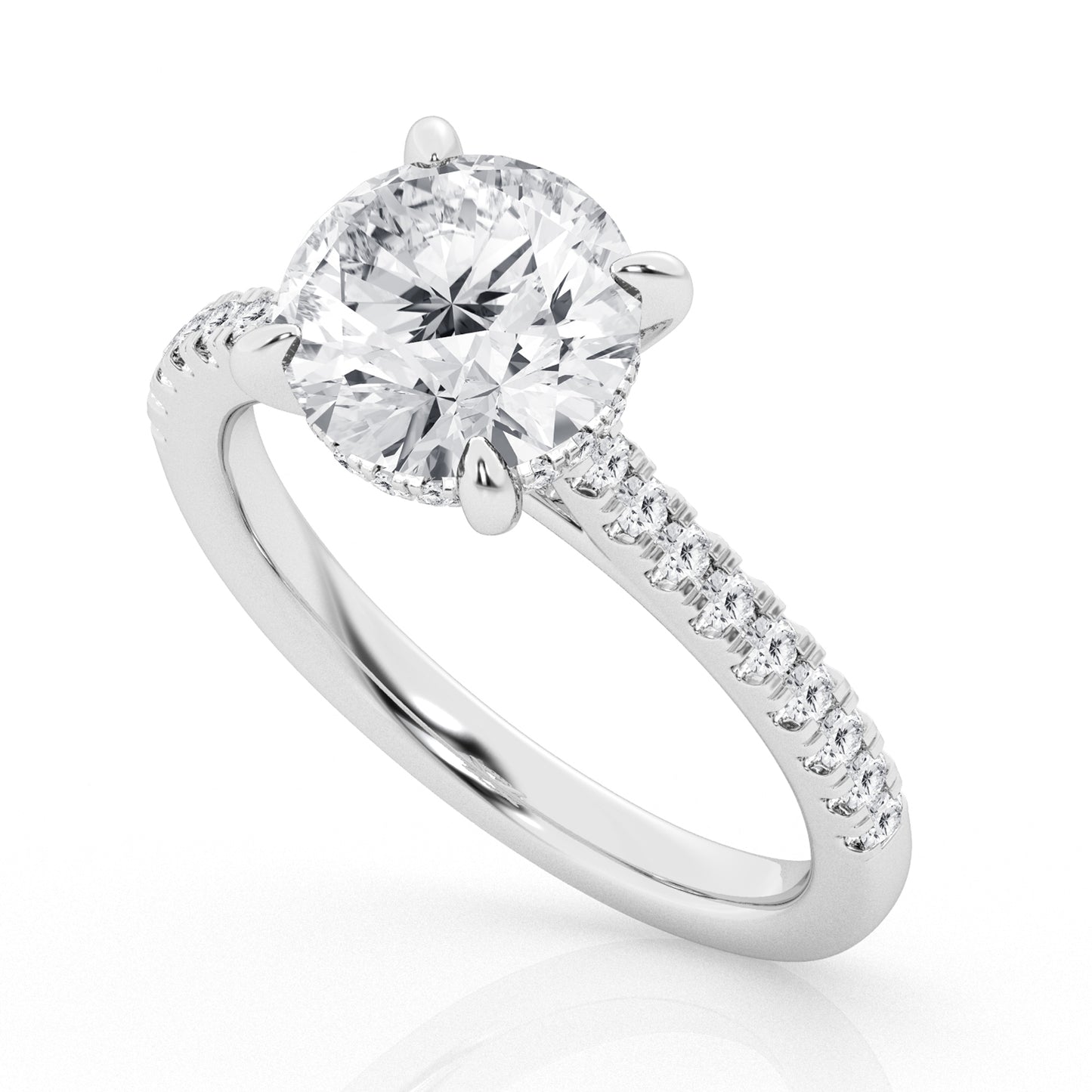 2.5 CT - 31 Rd Lab Grown Diamond Engagement Ring