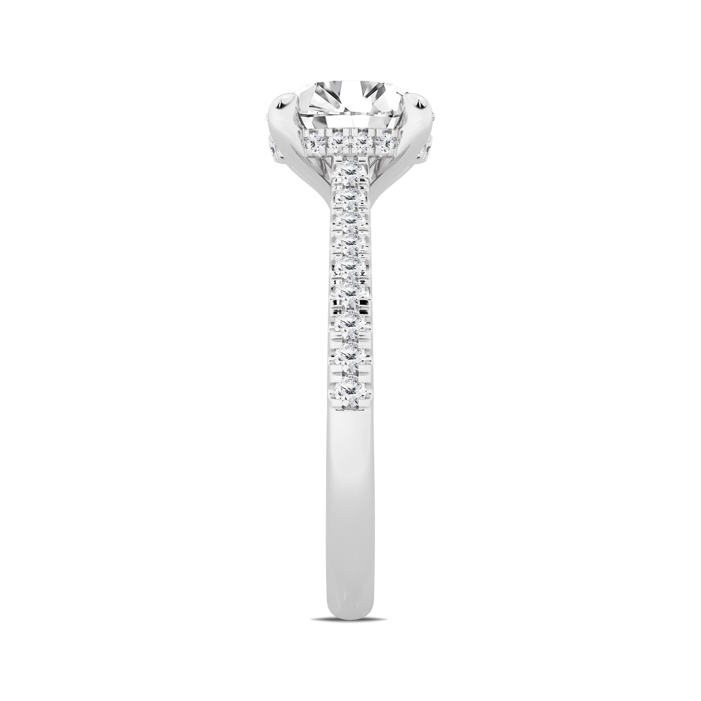 2.5 CT - 31 Rd Lab Grown Diamond Engagement Ring
