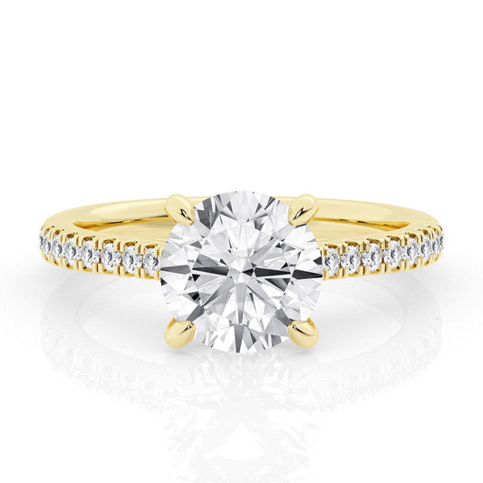 2.5 CT - 31 Rd Lab Grown Diamond Engagement Ring