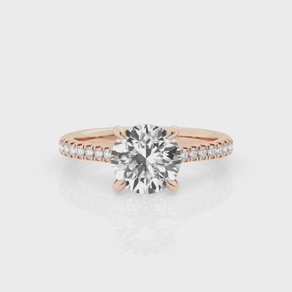 2.5 CT - 31 Rd Lab Grown Diamond Engagement Ring
