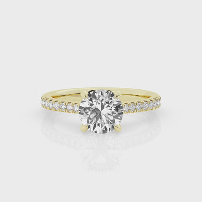 2 CT - 31 Rd Lab Grown Diamond Engagement Ring