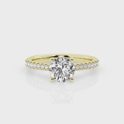 1 CT - 31 Rd Lab Grown Diamond Engagement Ring