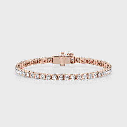 7 CTW Lab Grown Round Diamond Tennis Bracelet – 47 Stones
