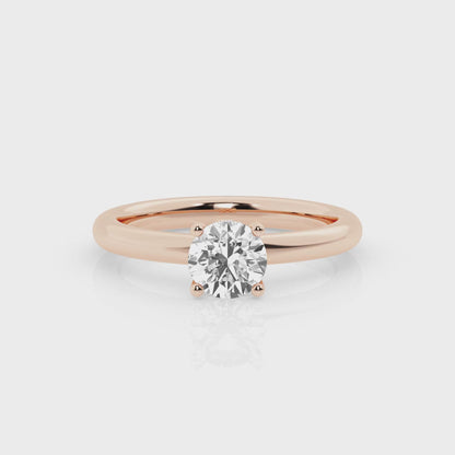 1 CT - Lab Grown Diamond Engagement Ring