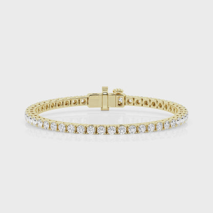7 CTW Lab Grown Round Diamond Tennis Bracelet – 47 Stones